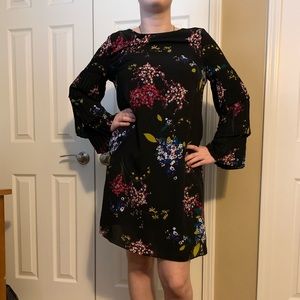 Floral long sleeve dress.